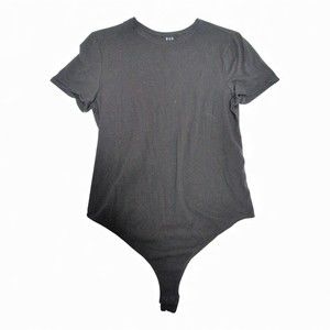 Gap Black Short Sleeve Crewneck Bodysuit XL